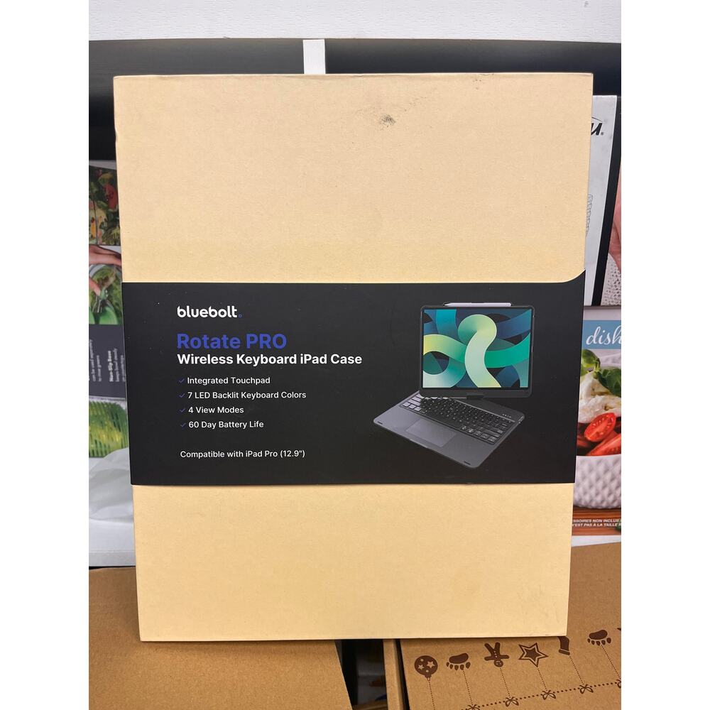 bluebolt - Rotate PRO, Wireless Keyboard iPad Case